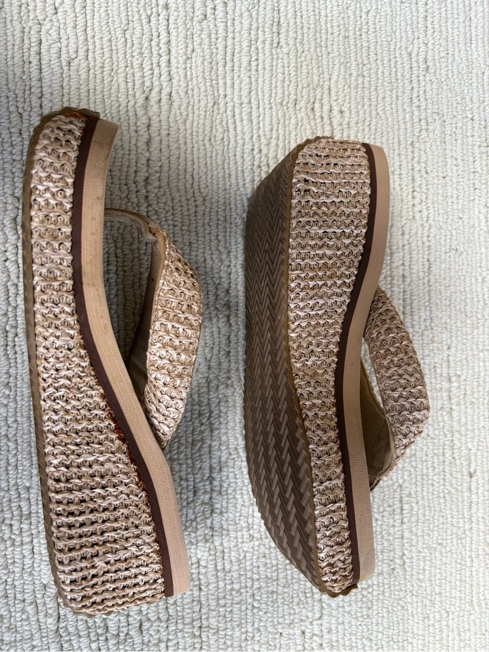 Volatile Women's Tan Weave Wedge Sandals